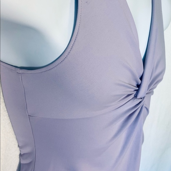 City DKNY Mauve XL Center Ruched Tank Top - Picture 3 of 4